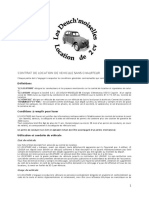 Contrat de Location de Vehicule Sans Chauffeur PDF