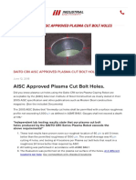 Daito Crii Aisc Approved Plasma Cut Bolt Holes