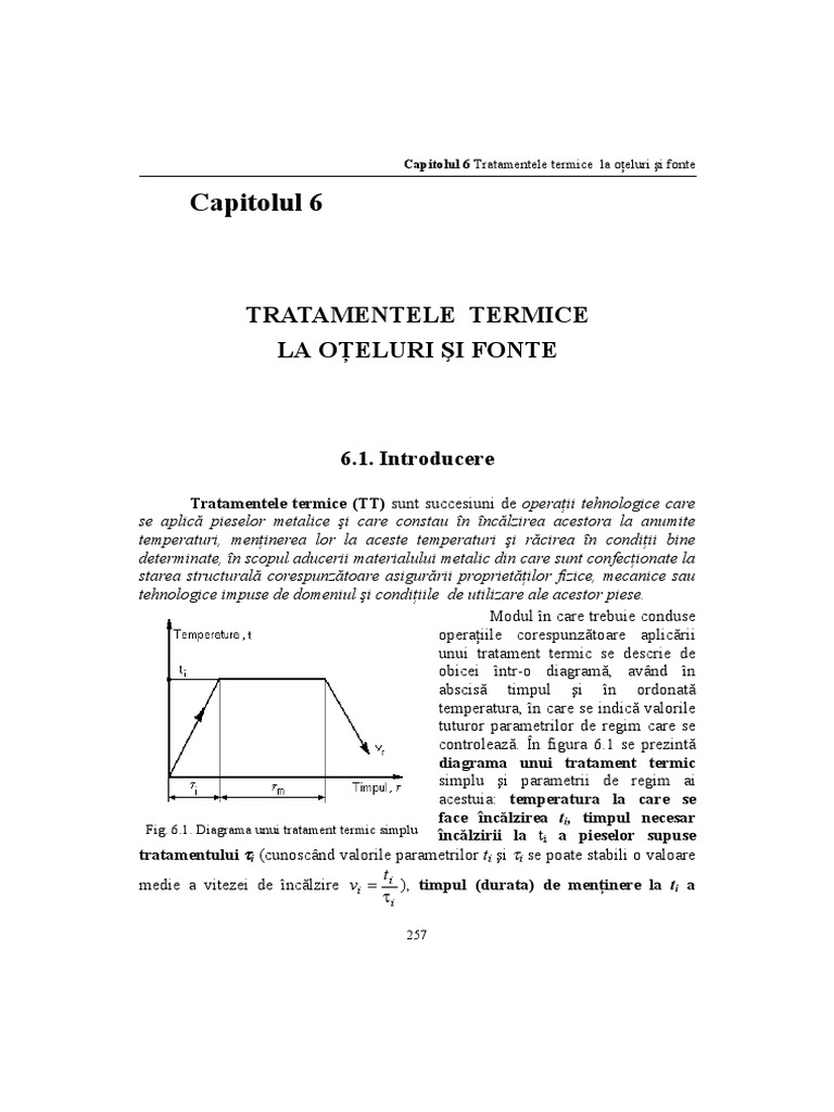 Tratamente Termice La Oteluri Si Fonte PDF | PDF