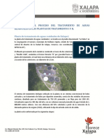 Descripción Del Proceso Del Tratamiento de Aguas Residuales PDF