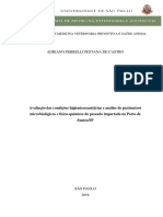 Análise qualidade pescado importado Porto Santos