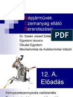 Gépjárművek Üzemanyag Ellátó Berendezései. Dr. Szabó József Zoltán Egyetemi Docens Óbudai Egyetem Mechatronikai És Autótechnikai Intézet-1 PDF