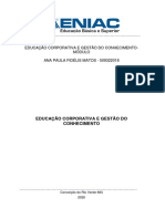 Educação Corporativa e Gestão Do Conhecimento