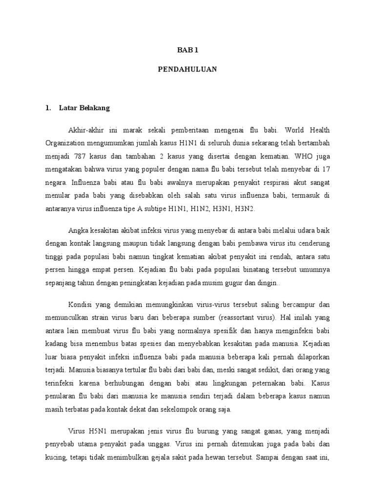 Makalah Flu Babi
