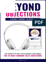 Beyond Objections Cheat Sheet