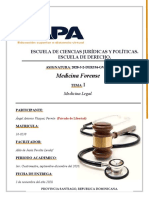 Tarea I de Medicina Forense