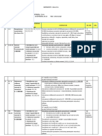 Planificare Matematica