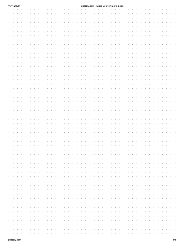 Make Your Own Grid Paper PDF | PDF | Home & Garden