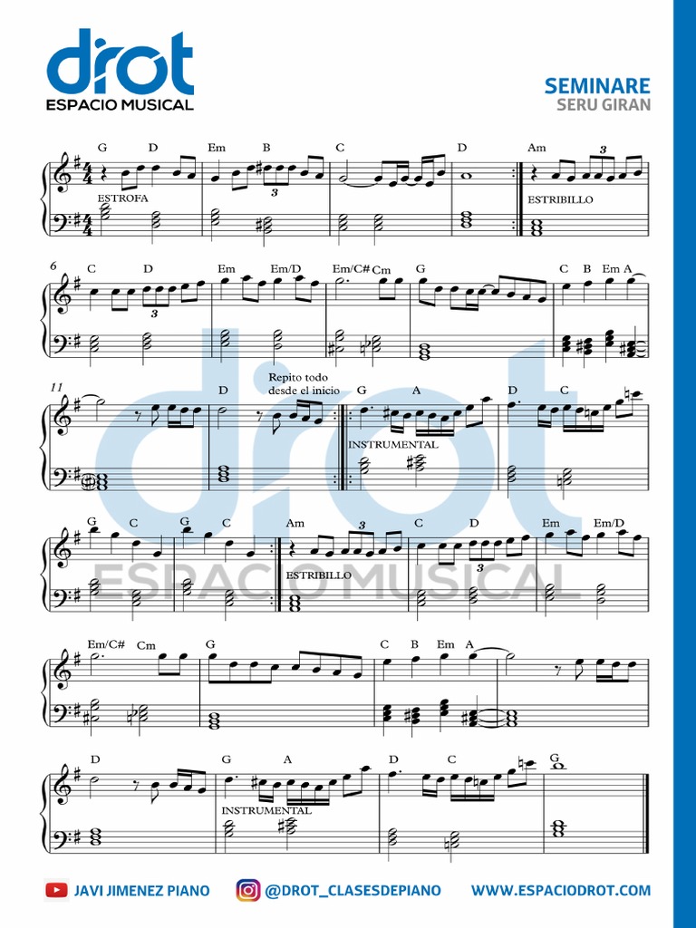 DROT - Seminare - Partitura Completa PDF | PDF