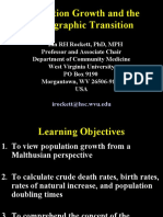 Population Growth and The Demographic Transition