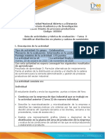 Guía de actividades y rúbrica de evaluación - Unidad 2 - Tarea 3 - Identificar distribución en planta y cadena de suministro.pdf