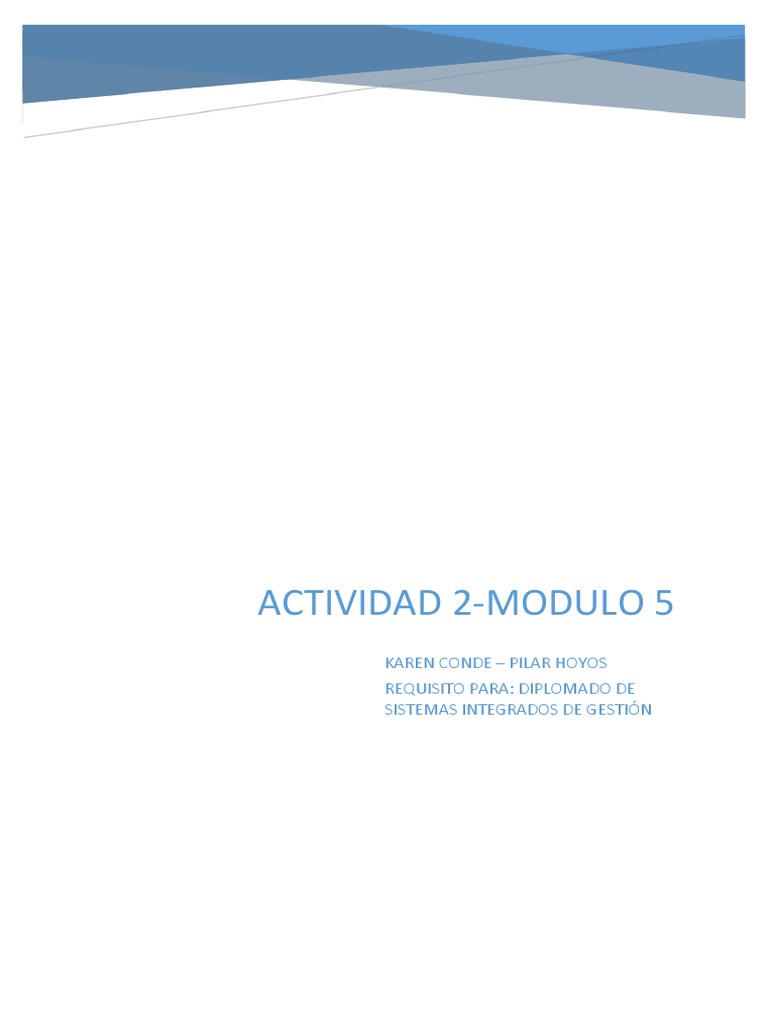 Actividad 2 Modulo 5 | PDF