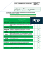 Formato Evaluación de Desempeño Del Practicante PDF