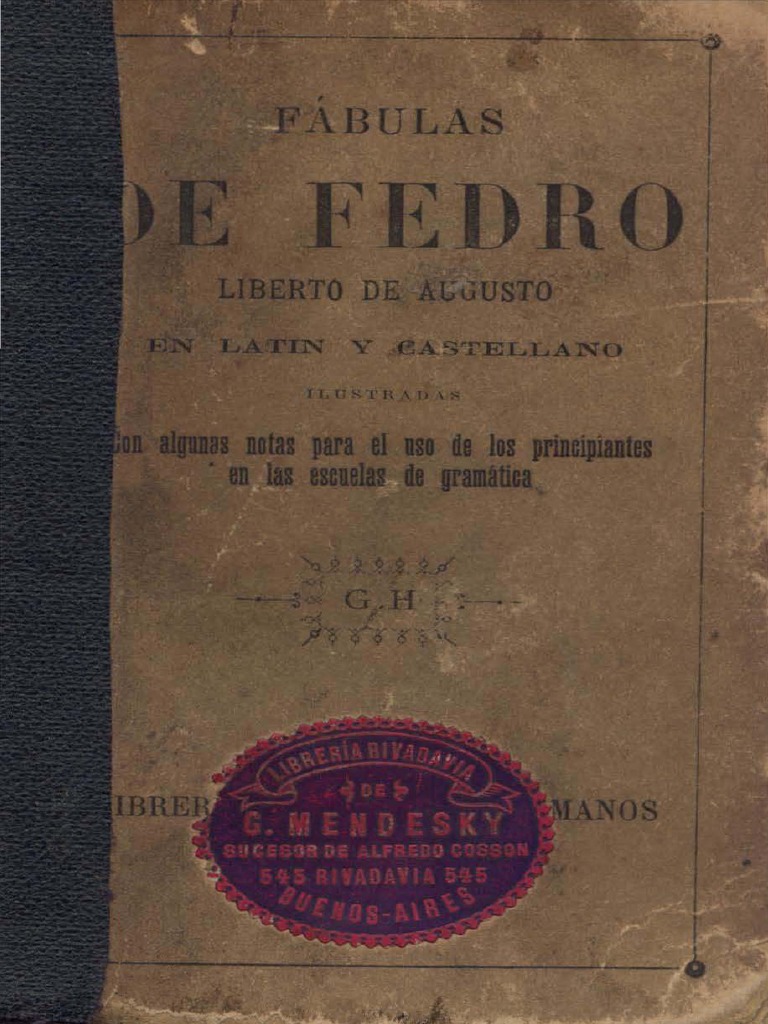 Fabulas de Fedro, Edición Clásica, Bilingue PDF Naturaleza