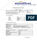 Aceite Mineral - Hoja de Seguridad - Gandhar - Ingles PDF