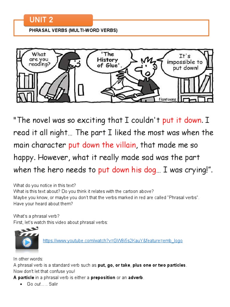 Understanding Phrasal Verbs in Context | PDF | Phrase | Verb