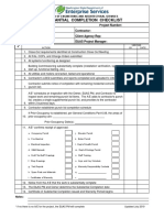 Substantial Completion Checklist: Project Number: Project Title: Agency: Contractor: Facility: Client Agency Rep