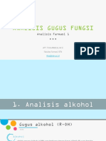 ANALISIS GUGUS FUNGSI - 1 Alkohol - Thia PDF