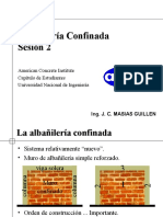 Albañilería Confinada Sesión 2