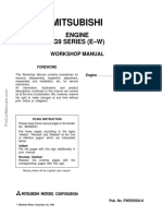 Mitsubishi 4G9 4G92 4G93 4G94 Series Engine Repair Manual