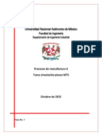 Universidad Nacional Autónoma de México simulación piezas MTS