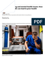 Paramedicine - Violence, Bullying and Mental Health Issues - How Being A Paramedic Can Lead To Poor Health - Australian Doctor Group