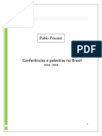 Ebook - Conferencias e Palestras No Brasil 2016-2018 - Pablo Peusner - 2020