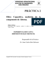 Práctica # 2. Filtro Capac. Med. Comp. Alt. DISPOSITIVOS ELECTRONICOS MEIF