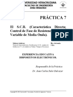 Práctica # 7. S.C.R. DISPOSITIVOS ELECTRONICOS MEIF