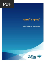 Sabre A Apollo: Guia Rapida de Conversion