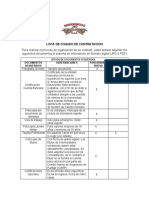 Lista de Chequeo Contratacion Laboral