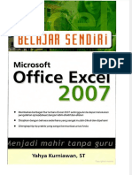 Belajar Sendiri Microsoft Office Excel 2007 by Yahya Kurniawan PDF
