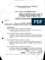 Lei nº 1.903 - Atualiza o Perímetro Urbano do Município de Valença e cria os Distritos de Jequiriça e Orob