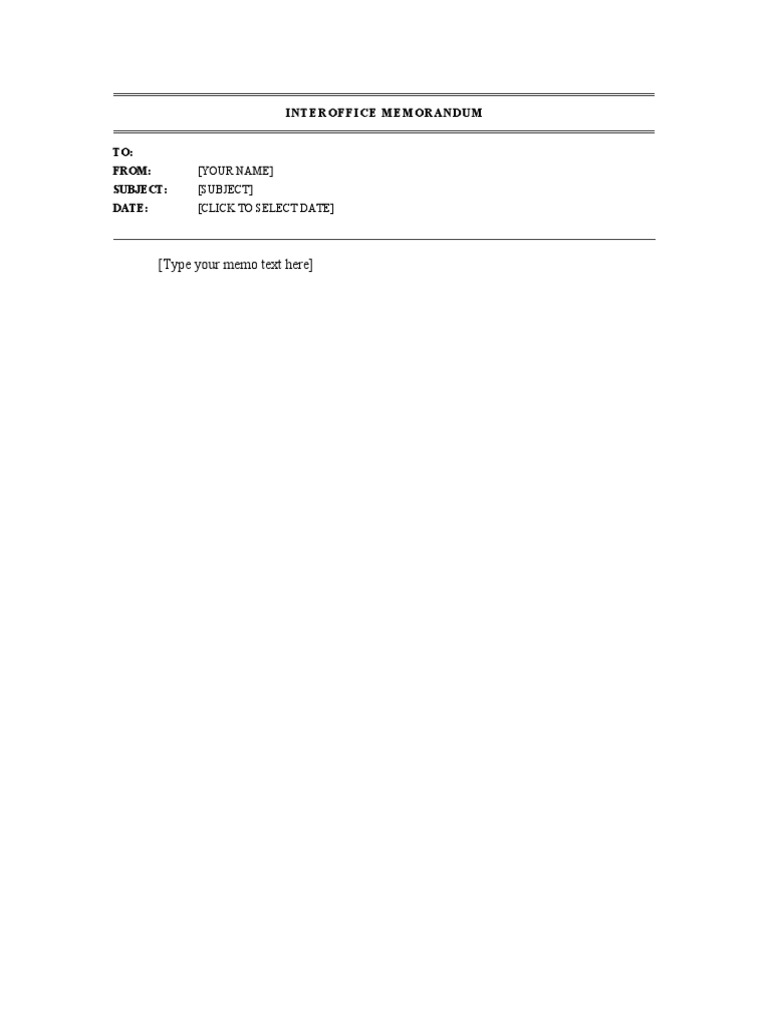 Memorandum Template | PDF
