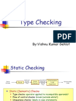 Type Checking: By:Vishnu Kumar Gehlot