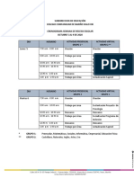 Cronograma de Semana de Receso PDF