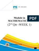 Module in Mathematics 6: (2 QTR - WEEK 1)