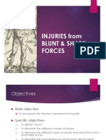 FORENSIC IMPORTANCE OF BLUNT AND SHARP FORCE INJURIES