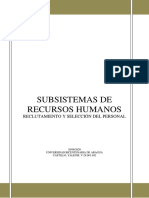 Subsistemas de Recursos Humanos