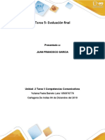 Evaluación final Tarea 5 Competencias Comunicativas