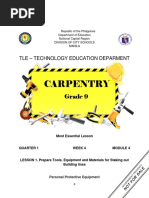 CARPENTRY 9 - Q1 - W4 - Mod4 PDF