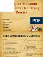 Penyajian Makanan Pada Balita Dan Orang Dewasa