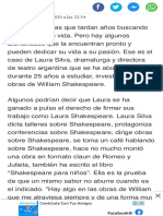 Shakespeare Desmitificado Teatro El Comercio Perú