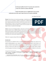 El Proceso de Apropiación Del Espacio Público Barrial El Caso de La Zona Noreste de La