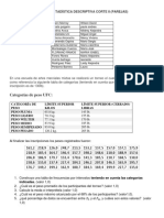 Parcial Estadística Corte 2 Día PDF