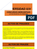 Concurso Mercantil Clase III Actos de Fraude
