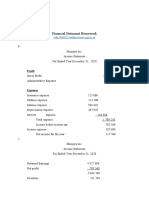 Financial Statement Homework - Rifky Mahendra (1900012264)