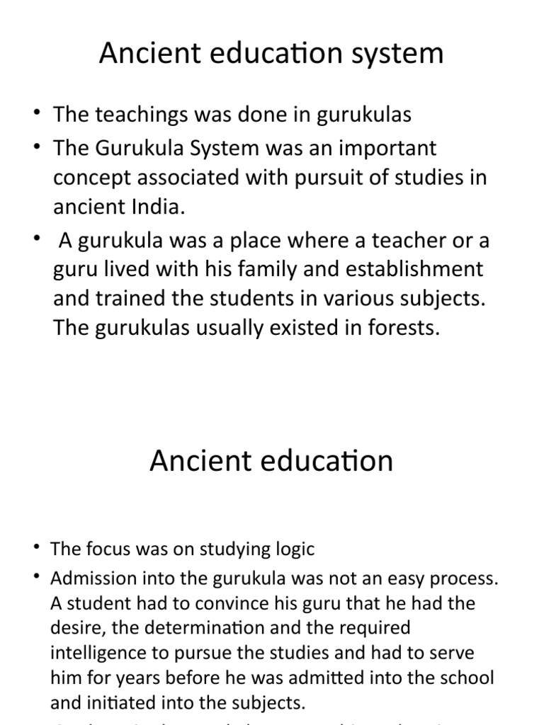 Ancient Indian Education System Overview | PDF | Vedas | Bhagavad Gita
