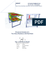 Structures-Insight Corporation: Structural Analysis of A Two-Story Residence With Roof Deck