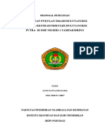 Proposal Bulutangkis Agus Satya Pratama, Nim. 2018.IV.I.0057